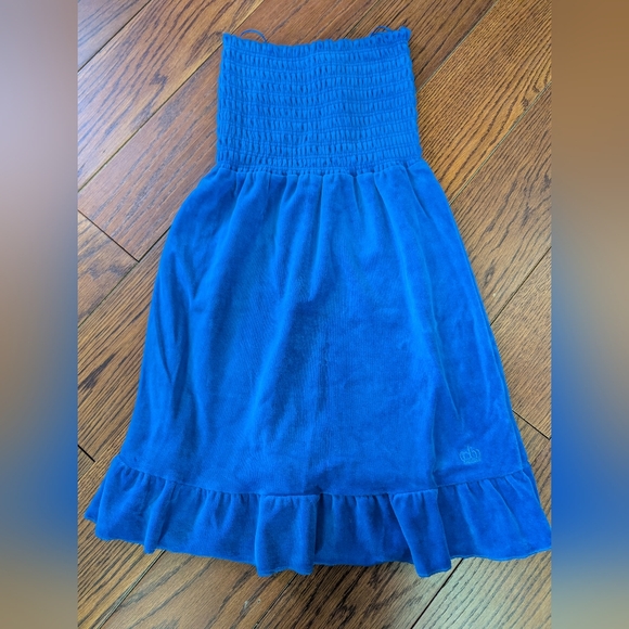 Juicy Couture Dresses & Skirts - Juicy Couture - Strapless Bluer Terry Cloth Y2K Throwback